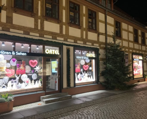 Schaufenster mit Weihnachtsdeko in Eberswalde weihnachtswunschbaum25 5